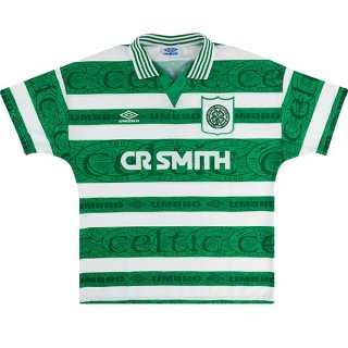 Thailande Maillot De Foot Celtic Domicile Retro 1995 1997 Vert Pas Cher