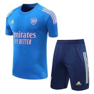 Maillot De Foot Entrainement Arsenal Ensemble Complet 2021-2022 Bleu Rose Pas Cher