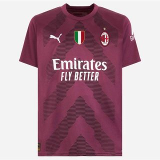 Thailande Maillot De Foot AC Milan Gardien 2022-2023 Rouge Pas Cher