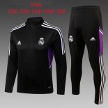 Enfant Survetement Training Real Madrid 2023 Noir Pas Cher