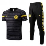 Maillot De Foot Borussia Dortmund Ensemble Complet 2022-2023 Gris Pas Cher