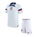 Maillot De Foot États-Unis Domicile Enfant 2022-2023 Pas Cher