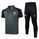 Polo Real Madrid Ensemble Complet 2024-2025 Gris