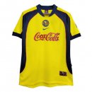 Thailande Maillot De Foot América Domicile Retro 2001 2002 Jaune Pas Cher