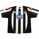 Thailande Maillot De Foot Juventus Domicile Retro 2002 2003 Noir Blanc Pas Cher