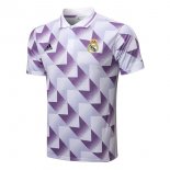 Polo Real Madrid 2022-2023 Blanc Purpura Pas Cher